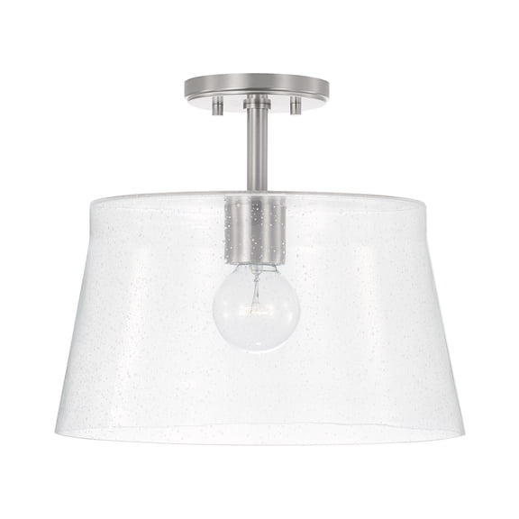 Capital Lighting 246911BN Baker 14" Wide Semi-Flush Ceiling Fixture / Pendant - Nickel