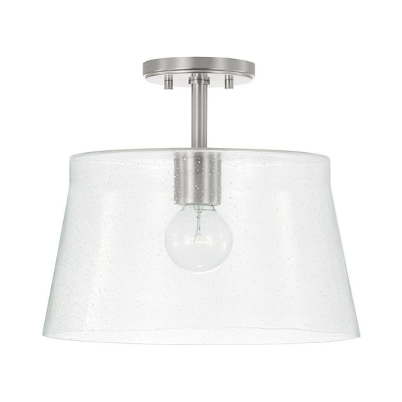 Capital Lighting 246911 Baker 14" Wide Semi-Flush Ceiling Fixture / Pendant - Nickel