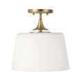 thumbnail image 1 of Capital Lighting 248911AD Presley 12" Wide Semi-Flush Ceiling Fixture - Brass, 1 of 7