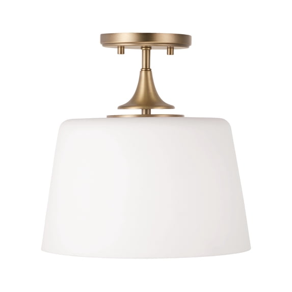 Capital Lighting 248911AD Presley 12" Wide Semi-Flush Ceiling Fixture - Brass