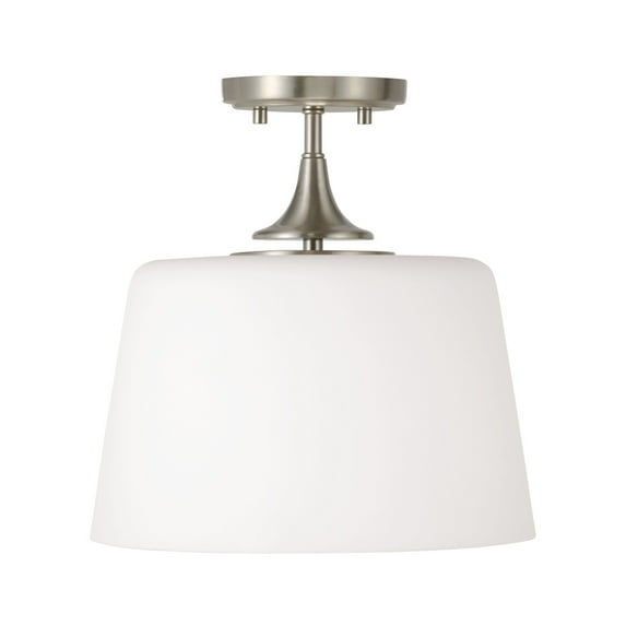 Capital Lighting 248911 Presley 12" Wide Semi-Flush Ceiling Fixture - Nickel