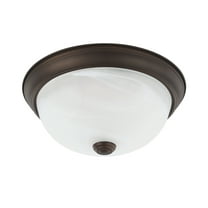 Capital Lighting 2711 2 Light 4-1/2" Tall Flush Mount Bowl Ceiling Fixture - Bronze