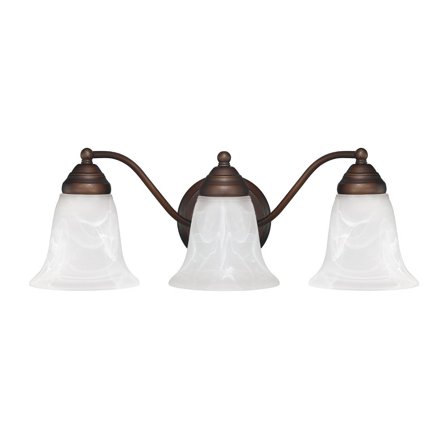 Capital Lighting - 3 Light Traditional Bath Vanity Approved for Damp Locations -