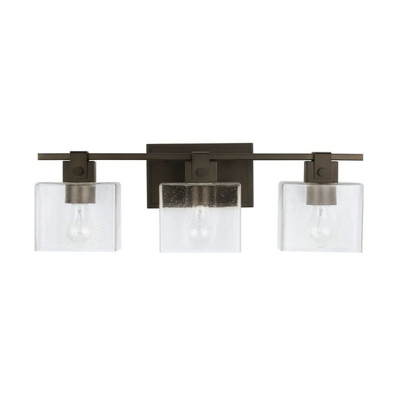 Capital Lighting - 3 Light Urban/Industrial Bath Vanity Approved for Damp