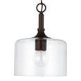thumbnail image 1 of Capital Lighting 339311 Carter 1 Light 10" Wide Mini Pendant - Bronze, 1 of 7