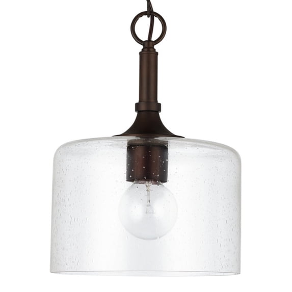 Capital Lighting 339311 Carter 1 Light 10" Wide Mini Pendant - Bronze