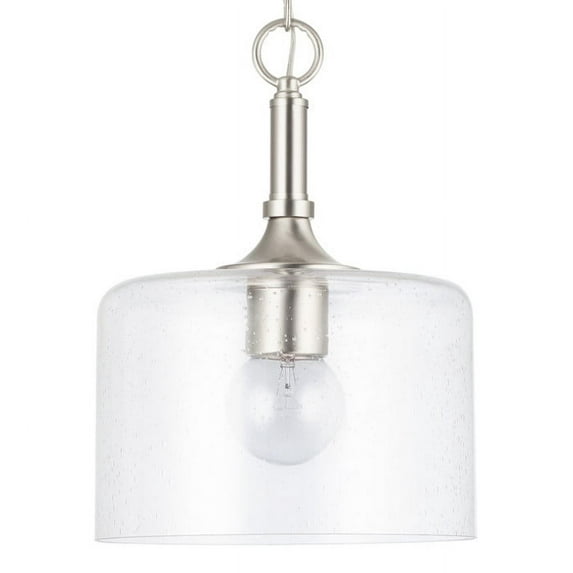 Capital Lighting 339311 Carter 1 Light 10" Wide Mini Pendant - Nickel
