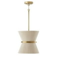 thumbnail image 1 of 1 Light Pendant-Bleached Natural Rope/Patinaed Brass Finish    -Traditional Installation Capital Lighting 341211Np, 1 of 9
