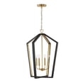 thumbnail image 1 of 4 Light Pendant In Transitional Style-26.75 Inches Tall And 20 Inches Wide-Flat Black/Matte Brass Finish    -Traditional Installation Capital, 1 of 10