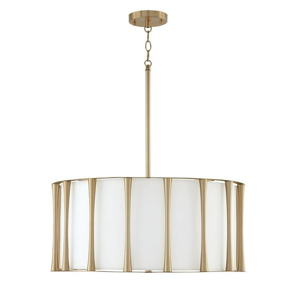 4 Light Pendant In Modern Style-11 Inches Tall And 24.5 Inches Wide-Matte Brass Finish    -Traditional Installation Capital Lighting 344641Ma