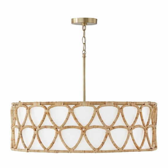 4 Light Pendant In Coastal Style-19.5 Inches Tall And 28 Inches Wide -Traditional Installation Capital Lighting 347242Ma