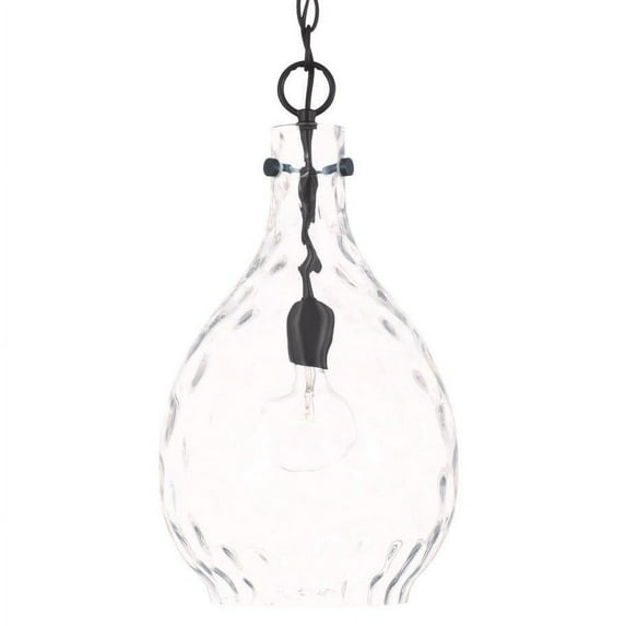 Capital Lighting 349012MB Brentwood 10" Wide Mini Pendant - Black