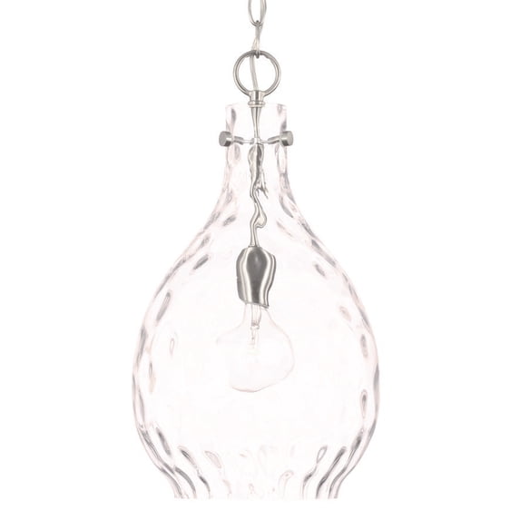 Capital Lighting 349012 Brentwood 10" Wide Mini Pendant - Nickel