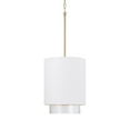 thumbnail image 1 of Capital Lighting 353011 Weller 12" Wide Pendant - Matte Brass / White, 1 of 7