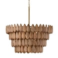thumbnail image 1 of Capital Lighting 354442LW Ravi 4 Light 29" Wide Chandelier - Light Wood / Patinaed Brass, 1 of 6