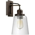 thumbnail image 1 of Capital Lighting 3711BN-135 Fallon Clear Glass Wall Sconce, 1-Light 100 Watt, 12" H x 6" W, Brushed Nickel, 1 of 2