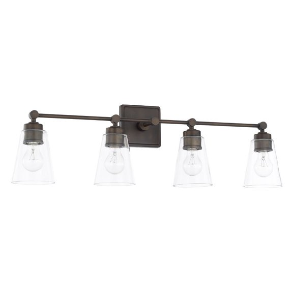 Capital Lighting - 4 Light Transitional Bath Vanity Approved for Damp Locations
