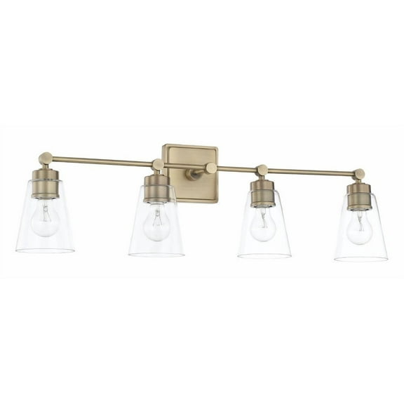 Capital Lighting - 4 Light Transitional Bath Vanity Approved for Damp Locations