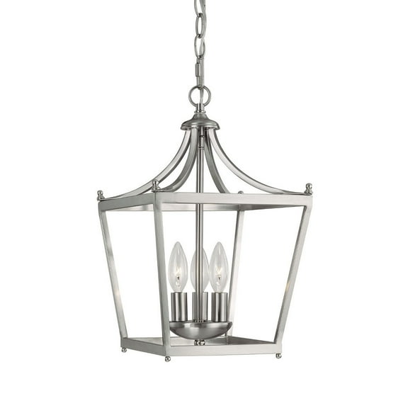 3 Light Foyer In Style 10.25 High By 17 Wide-Brushed Nickel Finish    -Traditional Installation Capital Lighting 4036Bn