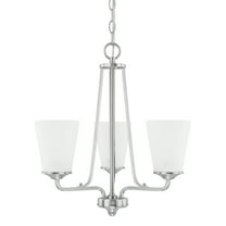 Capital Lighting 414131-331 Braylon 3 Light 18" Wide Chandelier - Nickel