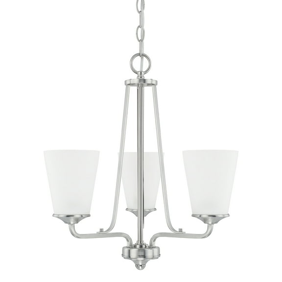 Capital Lighting 414131-331 Braylon 3 Light 18" Wide Chandelier - Nickel
