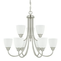 Capital Lighting 415191-337 Trenton 9 Light 28" Wide Chandelier - Nickel