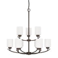 thumbnail image 1 of Capital Lighting 415291BZ-338 Dixon 9 Light 28" Wide Chandelier - Bronze, 1 of 7