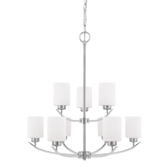 Capital Lighting 415291-338 Dixon 9 Light 28" Wide Chandelier - Nickel