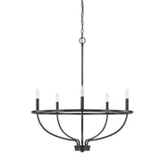 Capital Lighting 428551MB Greyson 5 Light 29" Wide Taper Candle Chandelier - Black