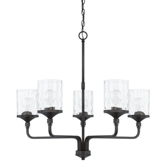 Capital Lighting 428851-451 Colton 5 Light 28" Wide Chandelier - Black
