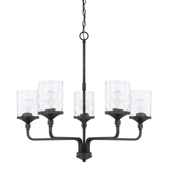 Capital Lighting 428851-451 Colton 5 Light 28" Wide Chandelier - Black