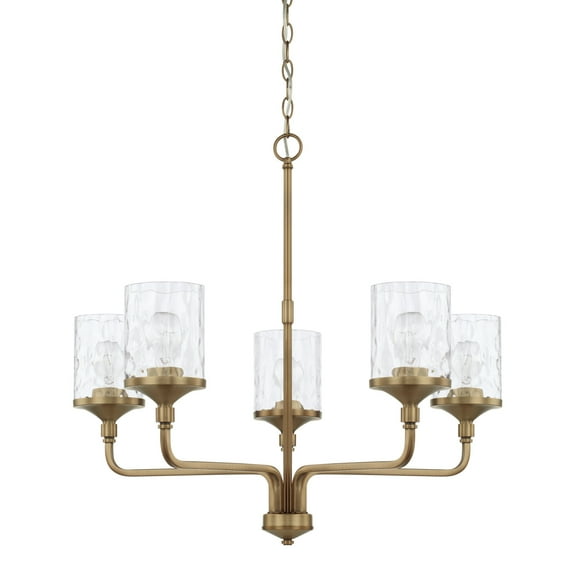 Capital Lighting 428851-451 Colton 5 Light 28" Wide Chandelier - Brass
