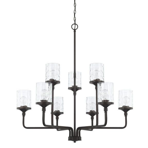 Capital Lighting 428891-451 Colton 9 Light 38" Wide Chandelier - Black
