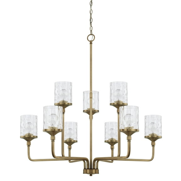 Capital Lighting 428891-451 Colton 9 Light 38" Wide Chandelier - Brass