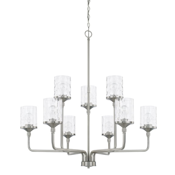 Capital Lighting 428891BN-451 Colton 9 Light 38" Wide Chandelier - Nickel