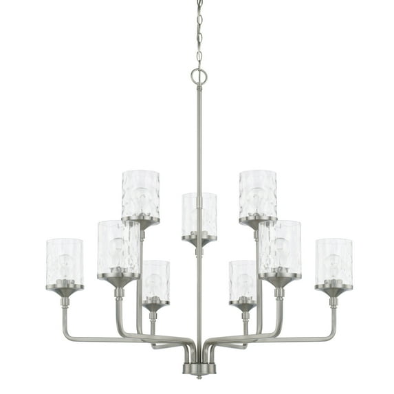 Capital Lighting 428891-451 Colton 9 Light 38" Wide Chandelier - Nickel