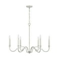 thumbnail image 1 of 438561WW-Capital Lighting-Demi - Chandelier 6 Light Winter White Metal - in Transitional style - 32 Wide by 23.25 High     -Traditional Installation, 1 of 7