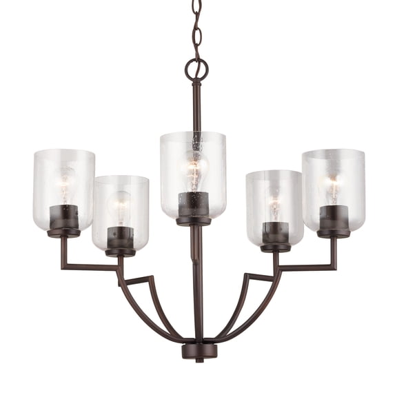 Capital Lighting 439351-500 Carter 5 Light 26" Wide Chandelier - Bronze
