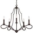 thumbnail image 1 of Capital Lighting 439551 Cameron 5 Light 27" Wide Taper Candle Chandelier - Bronze, 1 of 5