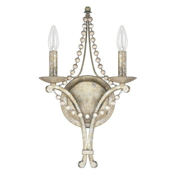 Capital Lighting 4442-000 Adele 2 Light 18" Tall Wall Sconce - Silver