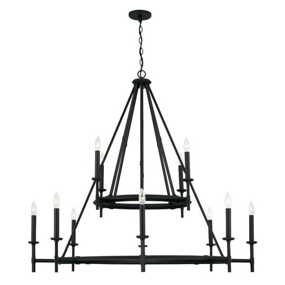 12 Light Chandelier In Transitional Style-44 Inches Tall And 48 Inches Wide -Traditional Installation Capital Lighting 445201Ih
