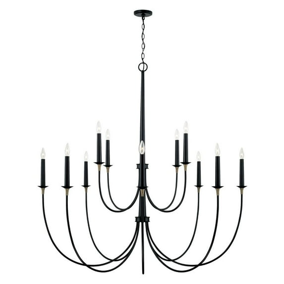 12 Light Chandelier In Transitional Style-52.75 Inches Tall And 54 Inches Wide -Traditional Installation Capital Lighting 445601Kb