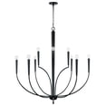 thumbnail image 1 of 10 Light Chandelier In Modern Style-42.75 Inches Tall And 40 Inches Wide-Matte Black Finish    -Traditional Installation Capital Lighting 445901Mb, 1 of 10