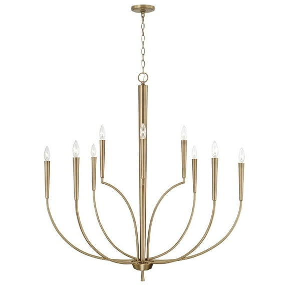 10 Light Chandelier In Modern Style-42.75 Inches Tall And 40 Inches Wide-Aged Brass Finish -Traditional Installation Capital Lighting 445901Ad