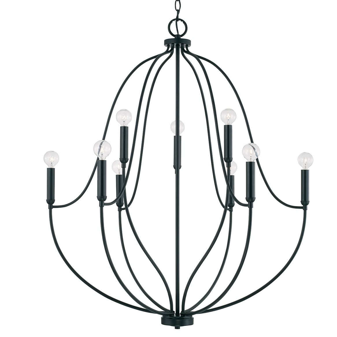 Capital Lighting 447091MB Madison 9 Light 33" Wide Abstract Chandelier - Black