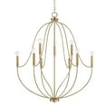 thumbnail image 1 of Capital Lighting 447091 Madison 9 Light 33" Wide Abstract Chandelier - Brass, 1 of 7