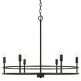 thumbnail image 1 of Capital Lighting 448761 Fuller 6 Light 28" Wide Ring Chandelier - Black, 1 of 7