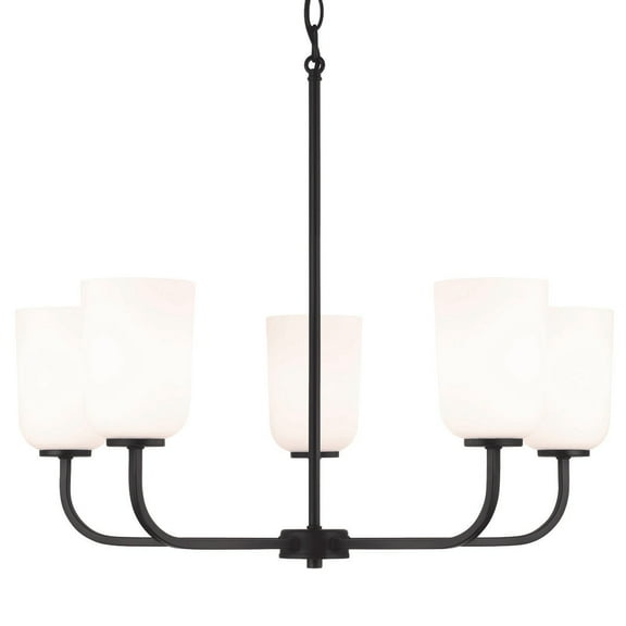 Capital Lighting 448851-542 Lawson 5 Light 26" Wide Chandelier - Black