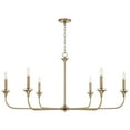thumbnail image 1 of Capital Lighting 448961 Presley 6 Light 49" Wide Candle Style Chandelier - Brass, 1 of 7