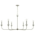 thumbnail image 1 of Capital Lighting 448961 Presley 6 Light 49" Wide Candle Style Chandelier - Nickel, 1 of 7